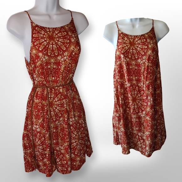 Vans Dresses & Skirts - Vans Mandala Print Dress, Size Medium M, Orange White